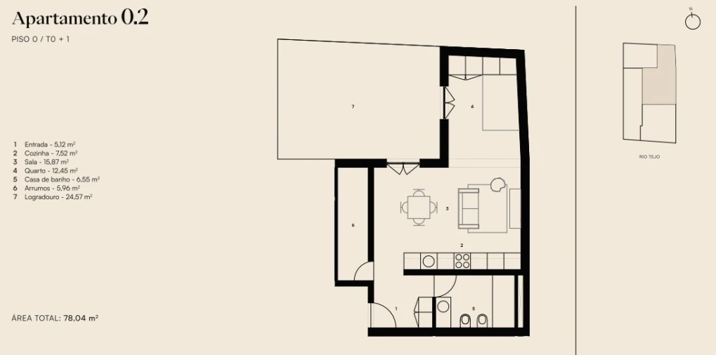 Apartamento para Venda em Alcantara Planta 1