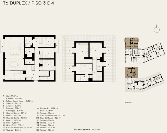 Apartamento T6 para Venda em Alcantara Planta 1