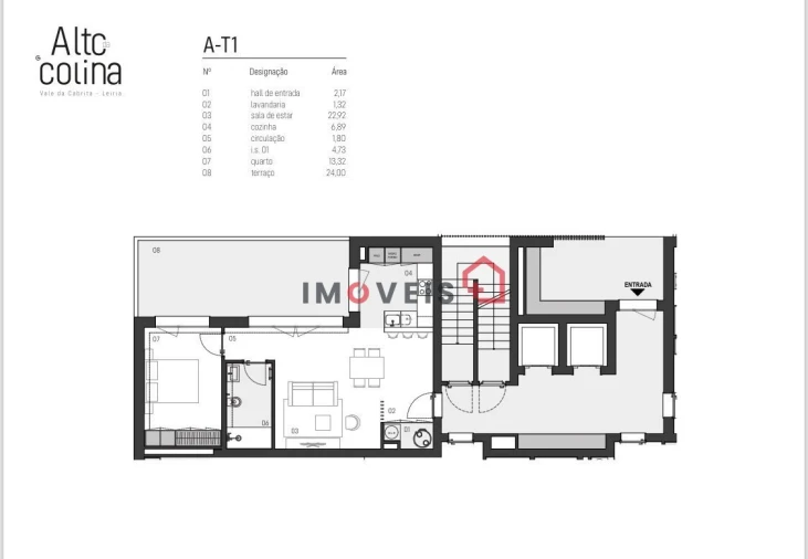 Apartamento T1 para Venda em Leiria, Pousos, Barreira e Cortes Foto 3