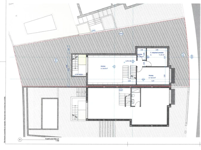 Moradia T3 para Venda em Carvoeira Planta 1