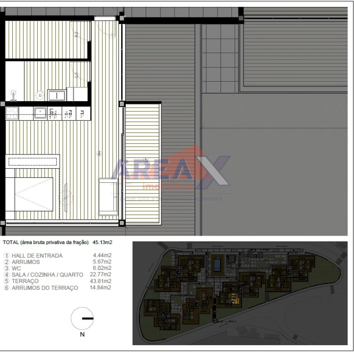 Apartamento T1 para Venda em São João da Madeira Foto 31