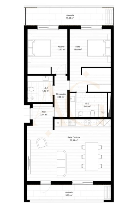 Apartamento T2 para Venda em Portimão