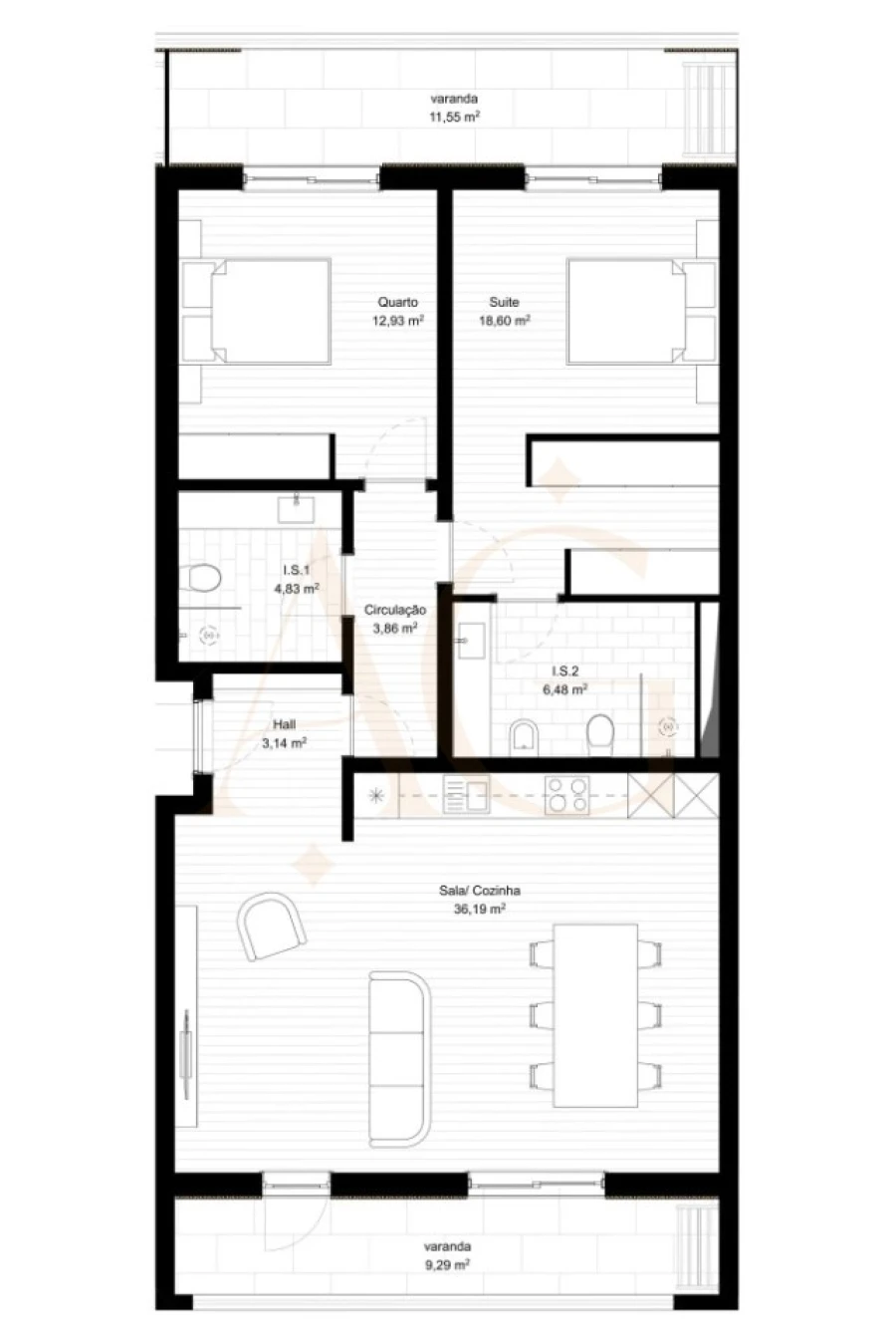 Apartamento T2 para Venda em Portimão Foto 14