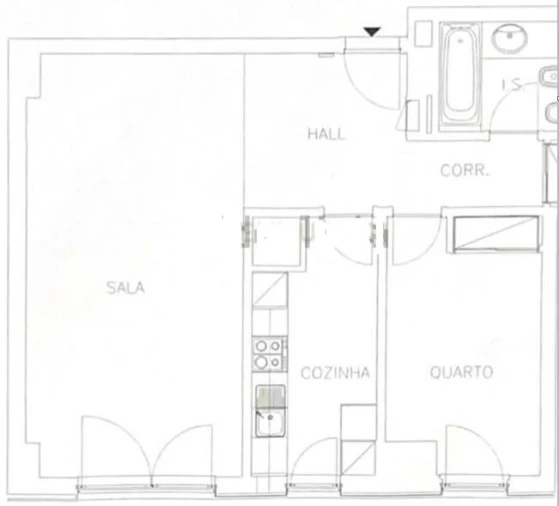 Apartamento T2 para Arrendamento em Parque das Nações Planta 1