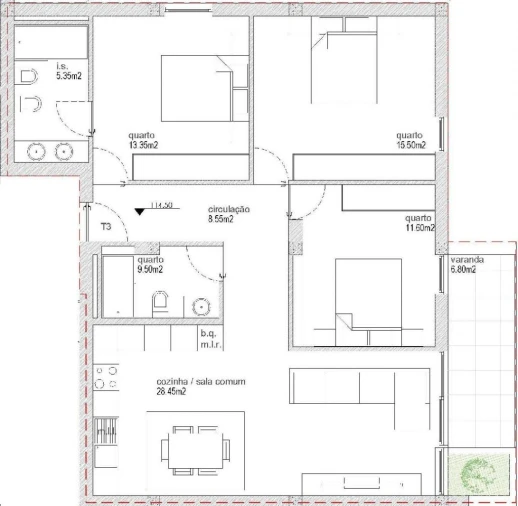 Apartamento T3 para Venda em Antas e Abade de Vermoim Foto 7