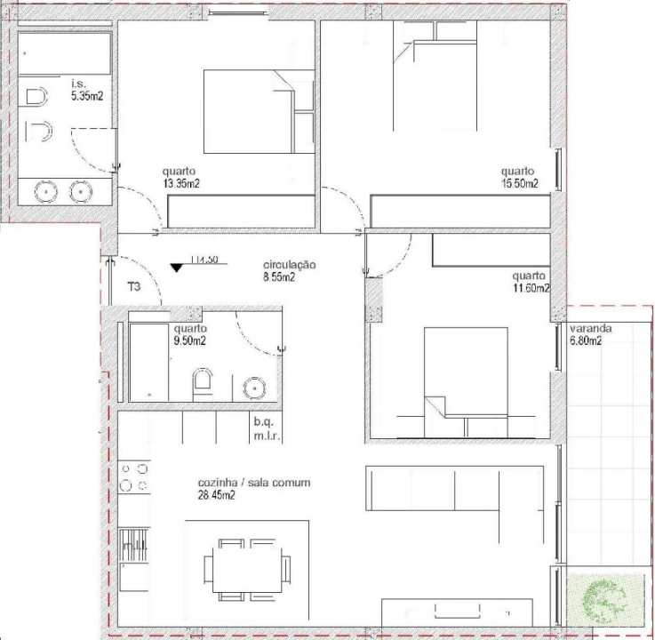 Apartamento T3 para Venda em Antas e Abade de Vermoim Foto 7