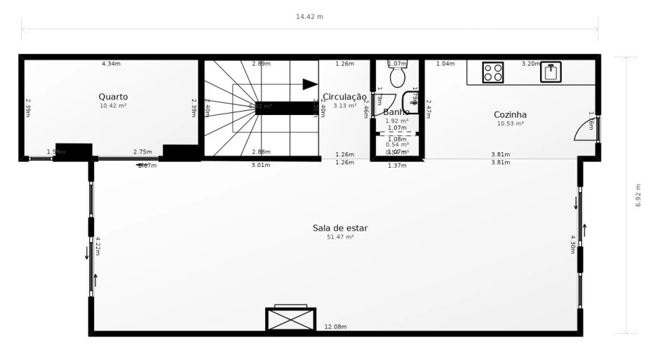 Moradia T4 para Venda em Soutelo Planta 2