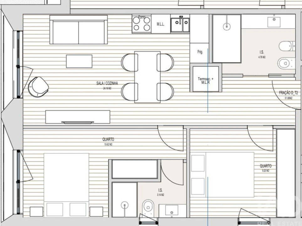 Apartamento T2 para Venda em Paranhos Foto 8