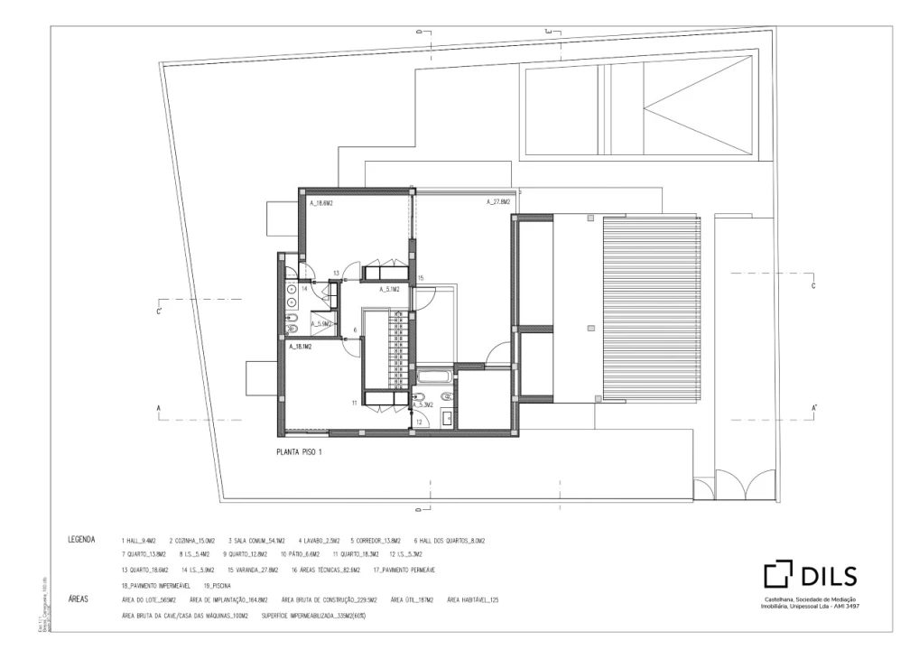 Moradia T4 para Venda em Comporta Planta 2