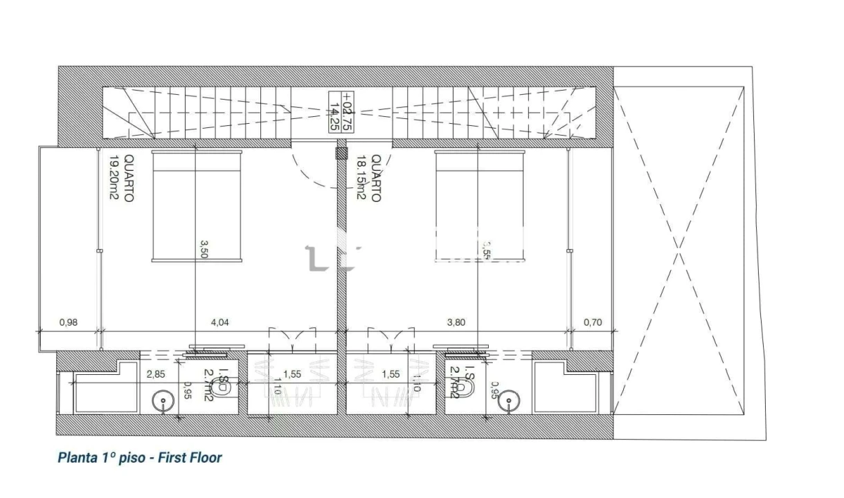 Moradia T3 para Venda em Faro (Sé e São Pedro) Planta 2