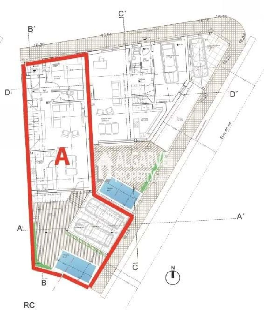 Moradia T4 para Venda em Montenegro Planta 2