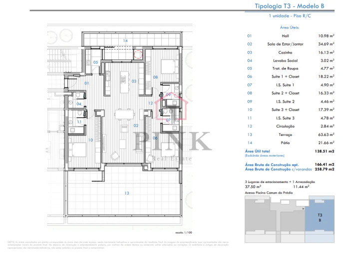 Apartamento T3 para Venda em São Martinho Foto 13