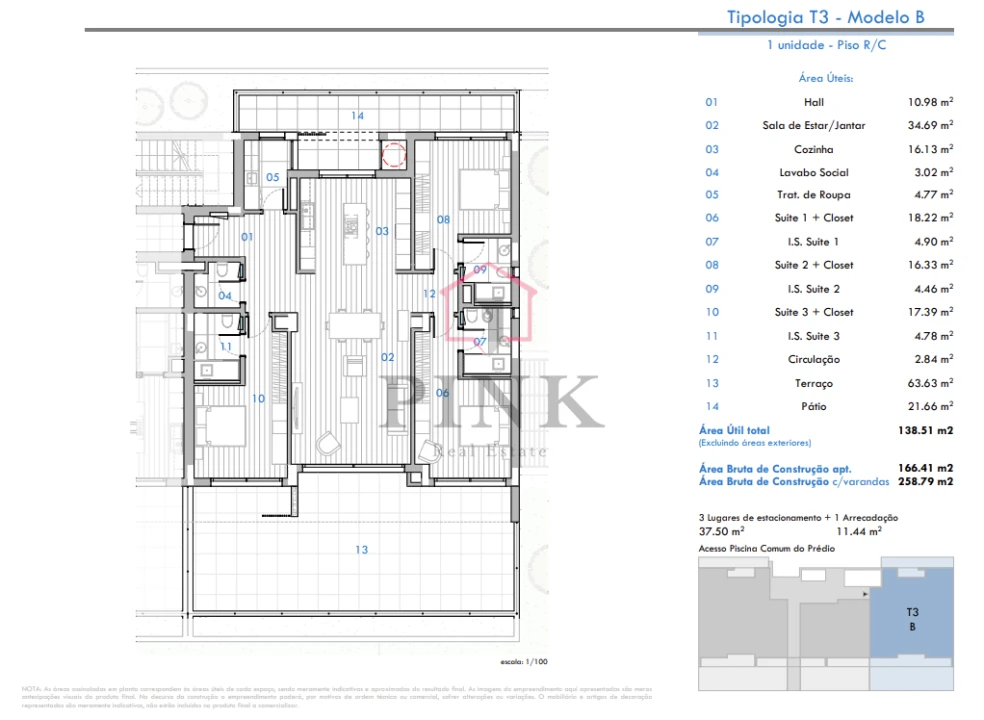 Apartamento T3 para Venda em São Martinho Foto 13