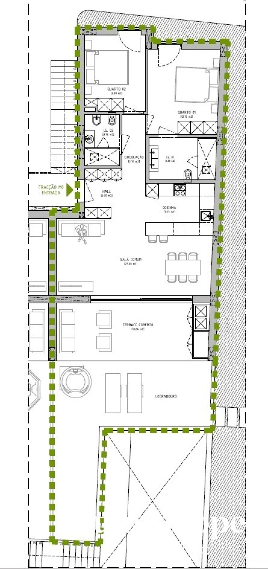 Apartamento T2 para Venda em Luz Foto 26