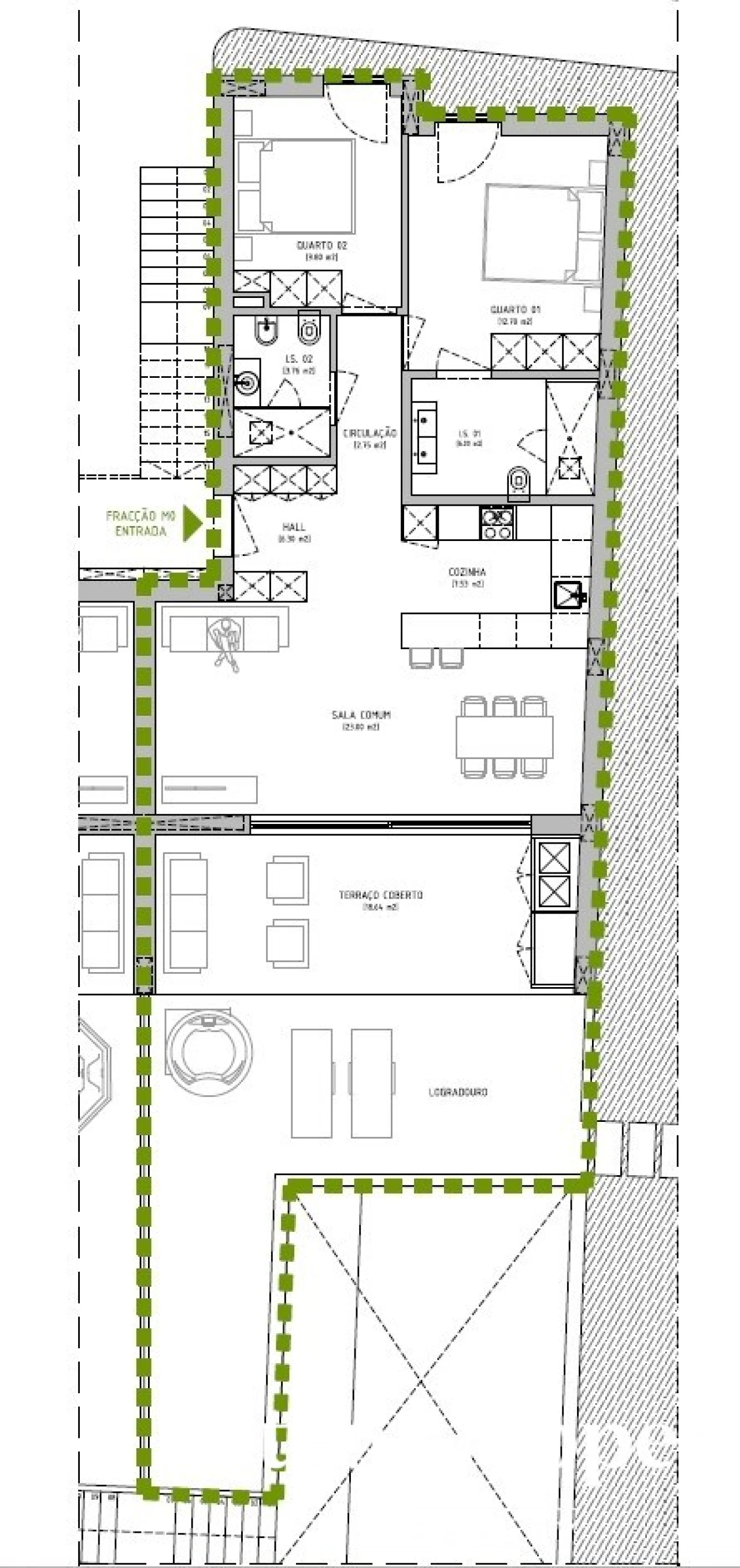 Apartamento T2 para Venda em Luz Foto 26