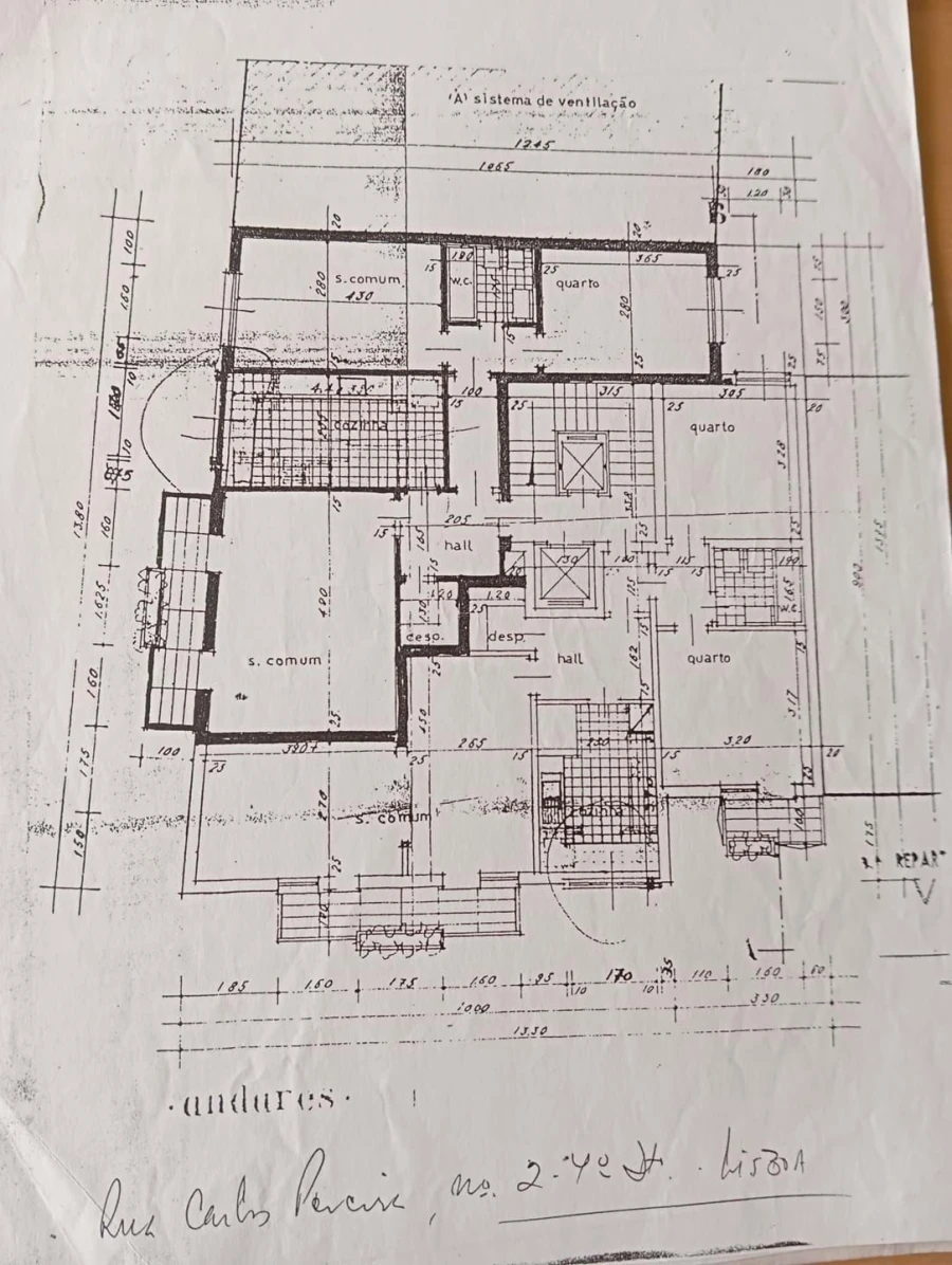 Apartamento T2 para Venda em Benfica Planta 1