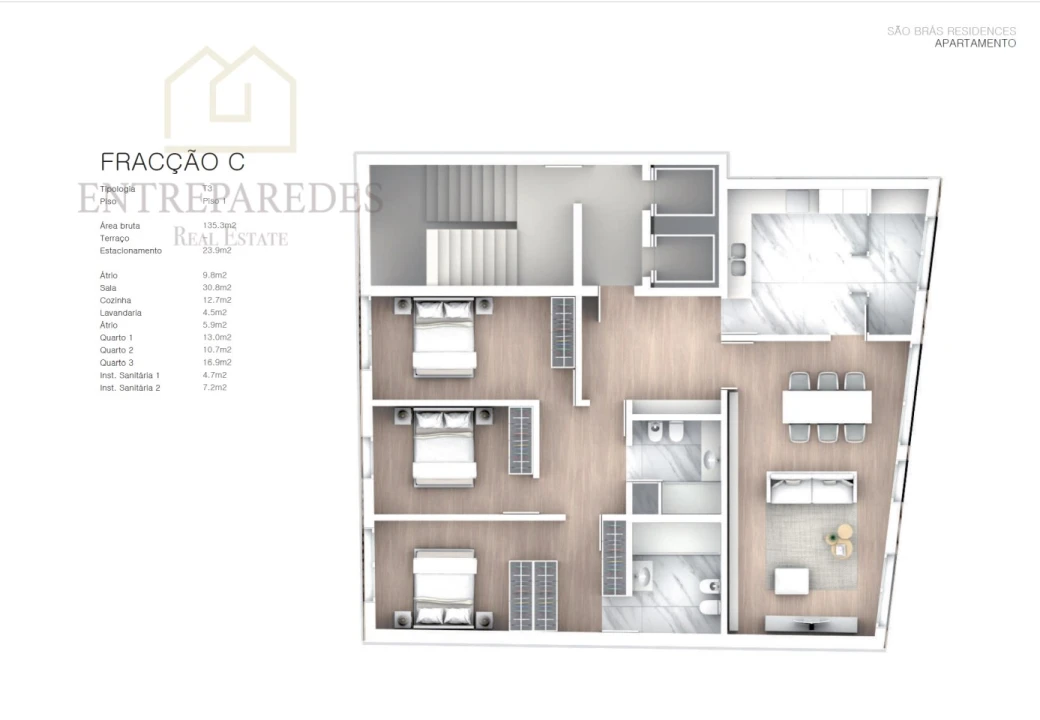 Apartamento T3 para Venda em Cedofeita, Santo Ildefonso, Sé, Miragaia, São Nicolau e Vitória Foto 46