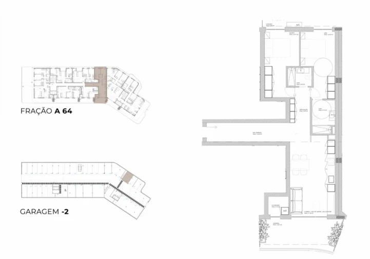 Apartamento T2 para Venda em Oliveira do Douro Planta 1
