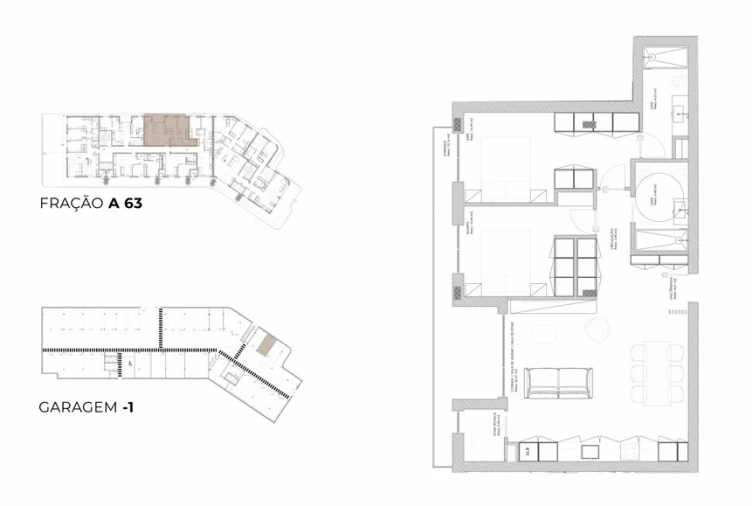Apartamento T2 para Venda em Oliveira do Douro Planta 1