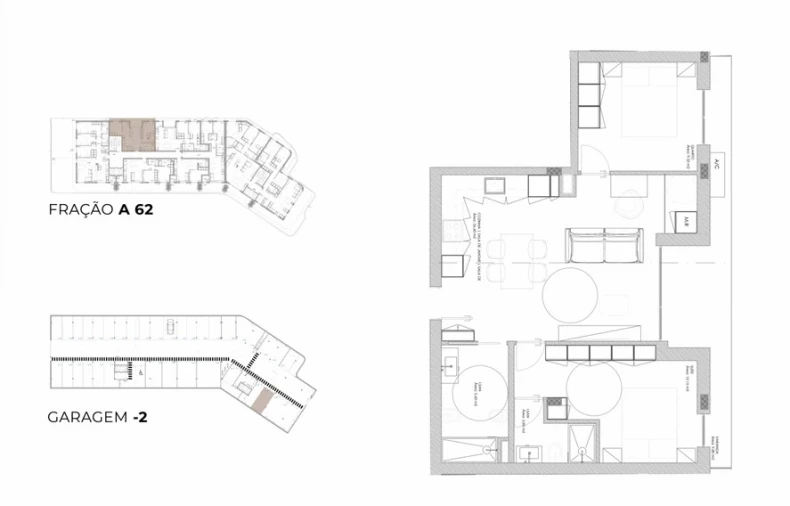 Apartamento T2 para Venda em Oliveira do Douro Planta 1