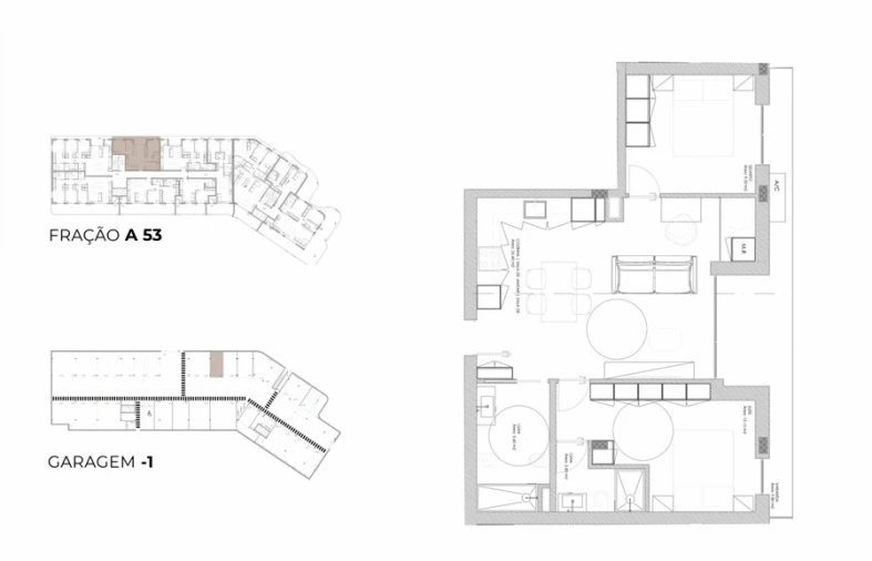 Apartamento T2 para Venda em Oliveira do Douro Planta 1
