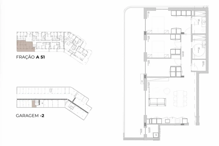 Apartamento T3 para Venda em Oliveira do Douro Planta 1