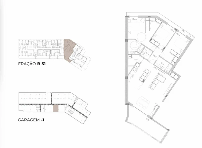 Apartamento T3 para Venda em Oliveira do Douro Planta 1