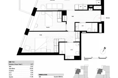 Apartamento T2 para Venda em Matosinhos e Leça da Palmeira