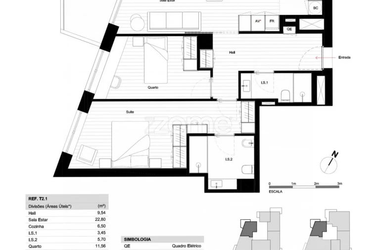 Apartamento T2 para Venda em Matosinhos e Leça da Palmeira Foto 2