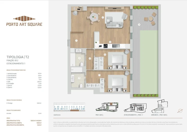 Apartamento T2 para Venda em Cedofeita, Santo Ildefonso, Sé, Miragaia, São Nicolau e Vitória Foto 14