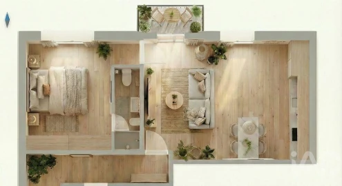 Apartamento T1 para Venda em Darque