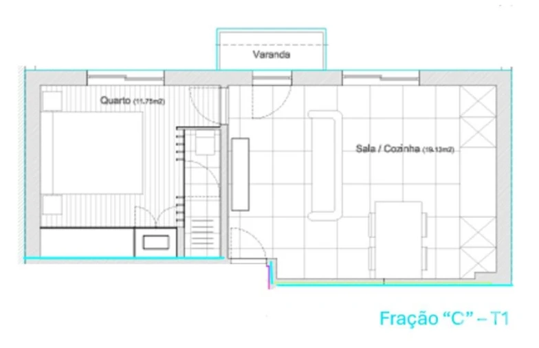 Apartamento T1 para Venda em Darque Foto 18