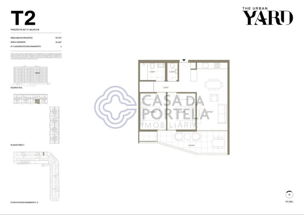 Apartamento T2 para Venda em Santa Marinha e São Pedro da Afurada Foto 12