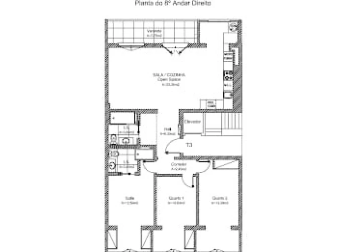 Apartamento T3 para Venda em Penha de França Planta 1