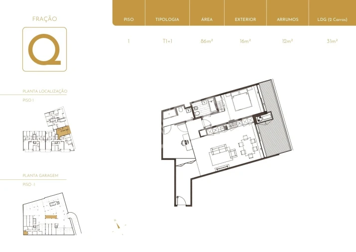 Apartamento T1 para Venda em São Felix da Marinha Foto 14