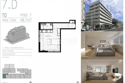 Apartamento T1 para Venda em Matosinhos e Leça da Palmeira
