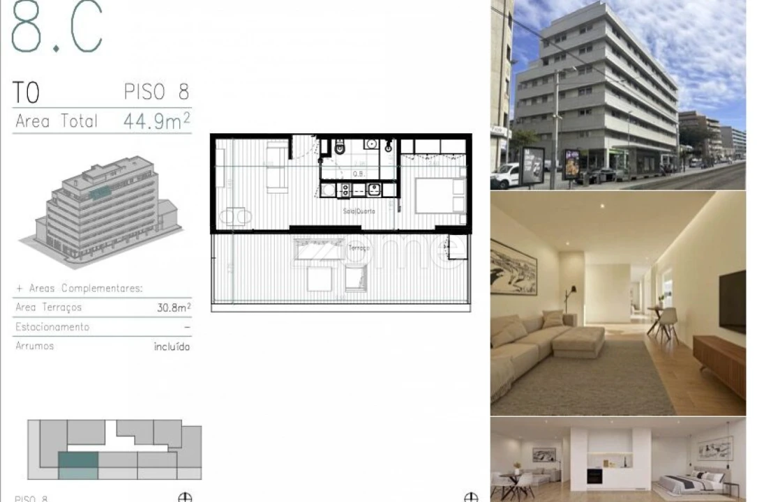 Apartamento T1 para Venda em Matosinhos e Leça da Palmeira Foto 6