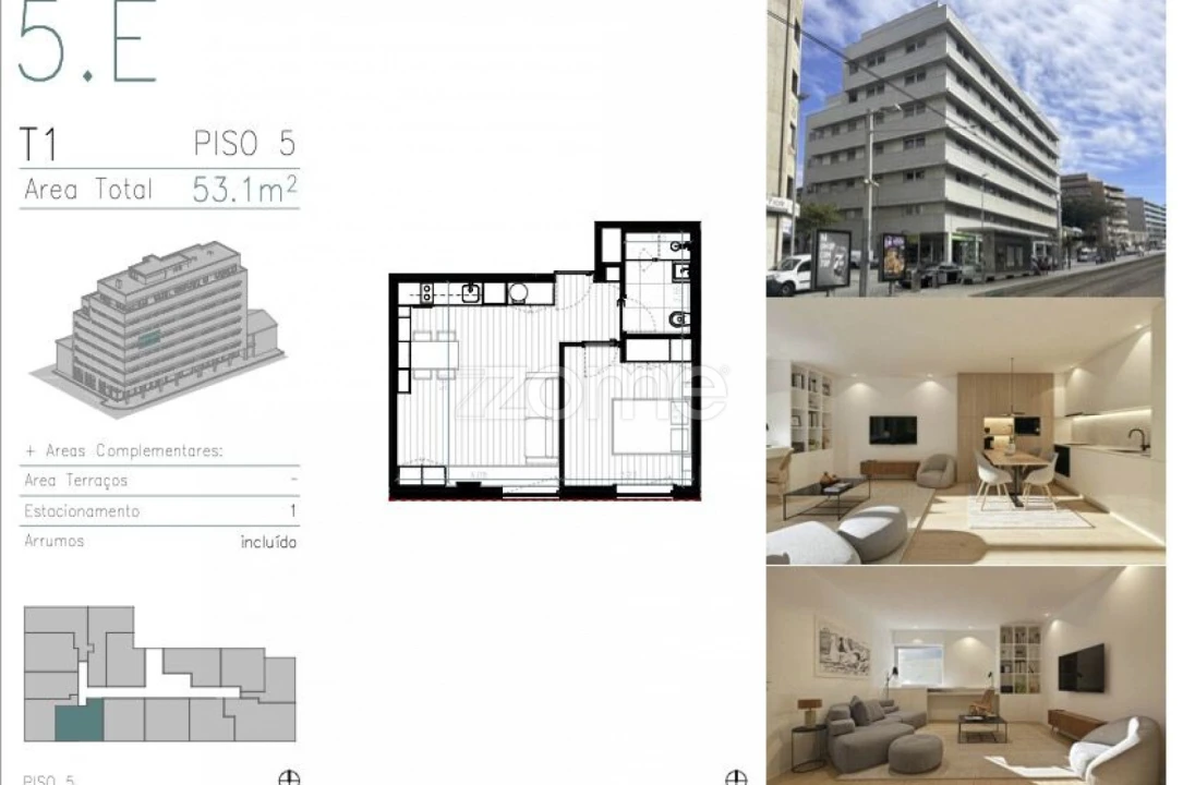 Apartamento T1 para Venda em Matosinhos e Leça da Palmeira Foto 6