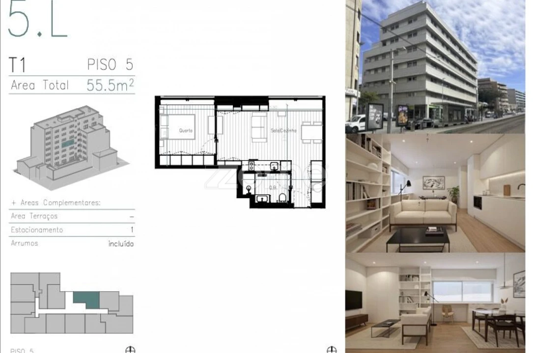 Apartamento T1 para Venda em Matosinhos e Leça da Palmeira Foto 6
