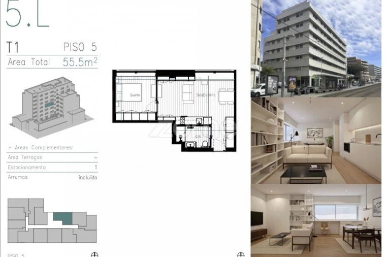 Apartamento T1 para Venda em Matosinhos e Leça da Palmeira Foto 6