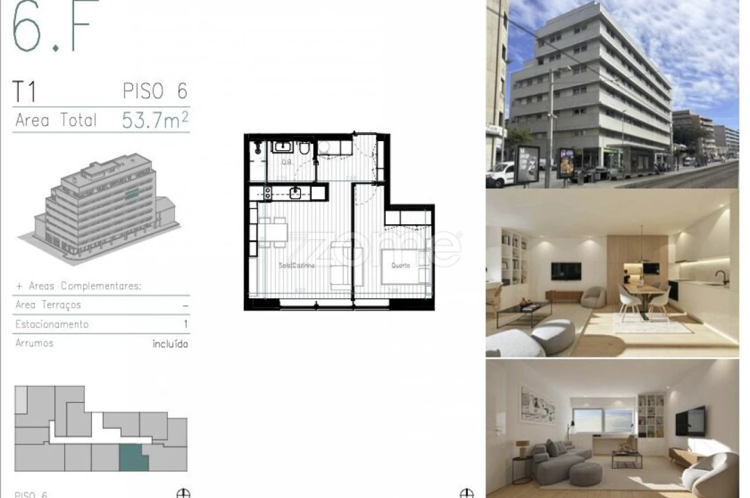 Apartamento T1 para Venda em Matosinhos e Leça da Palmeira Foto 6