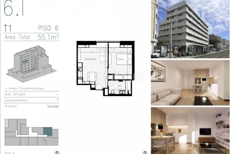 Apartamento T1 para Venda em Matosinhos e Leça da Palmeira Foto 6