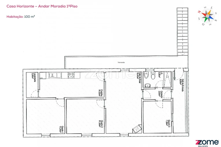 Apartamento T3 para Venda em Frechas Foto 22