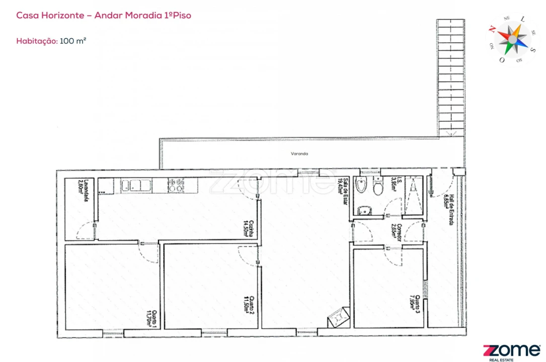 Apartamento T3 para Venda em Frechas Foto 22