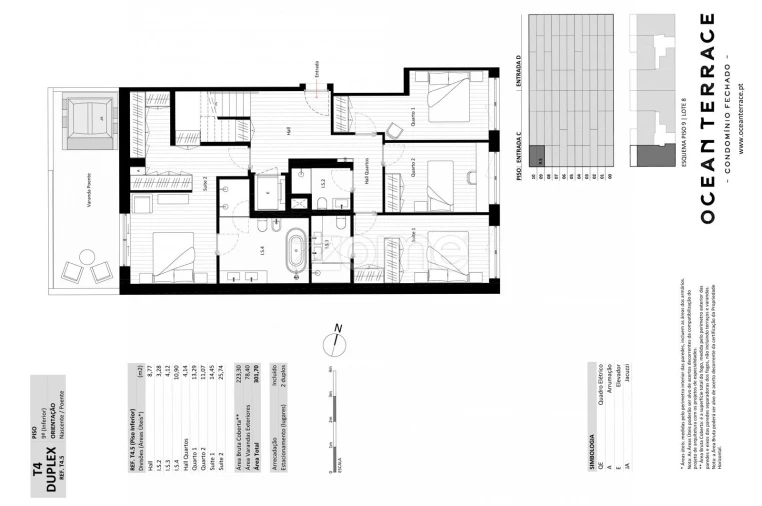 Apartamento T4 para Venda em Matosinhos e Leça da Palmeira Planta 1