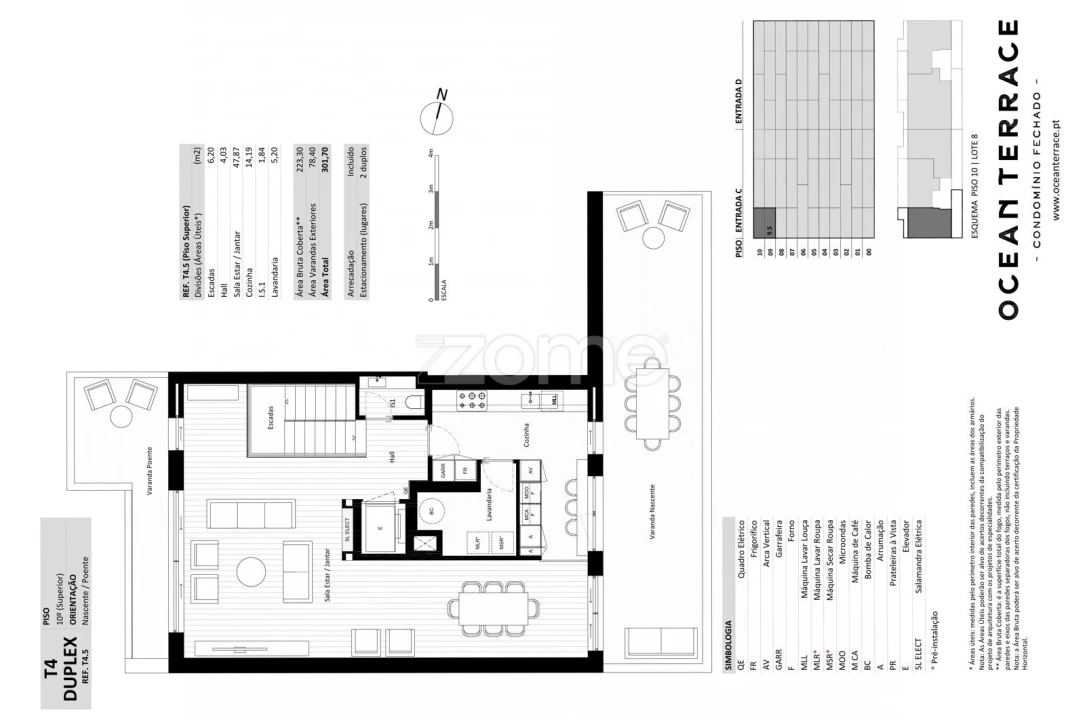 Apartamento T4 para Venda em Matosinhos e Leça da Palmeira Planta 2