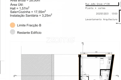 Apartamento T1 para Venda em Lordelo do Ouro e Massarelos