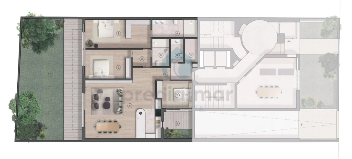 Apartamento T3 para Venda em Aldoar, Foz do Douro e Nevogilde Planta 2