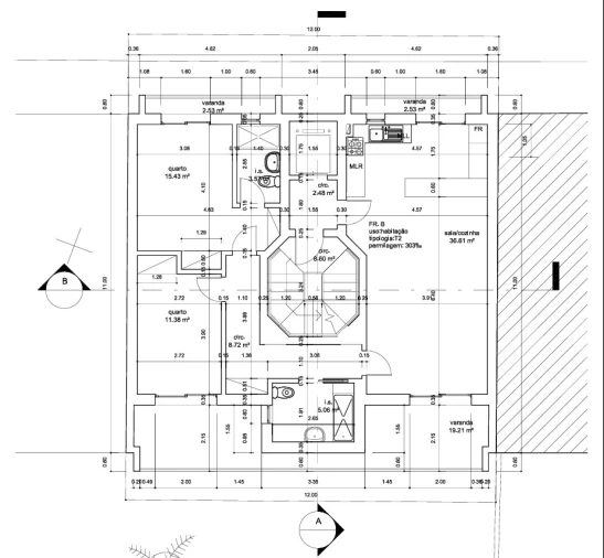 Apartamento T2 para Venda em Altura Planta 1