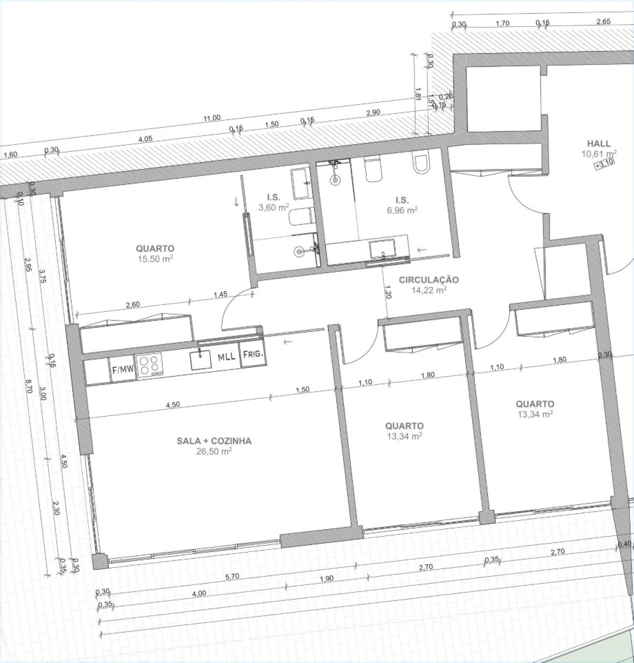 Apartamento T3 para Venda em São Martinho do Porto Planta 2